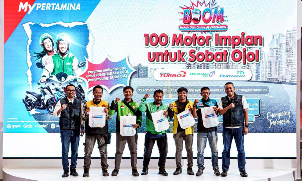 Program BOOM ini hadir sebagai bentuk apresiasi Pertamina Patra Niaga kepada para mitra pengemudi ojek online yang selama ini menjadi pelanggan setia Pertamina dari Sabang sampai Merauke. (Foto: Dok RUZKA INDONESIA)