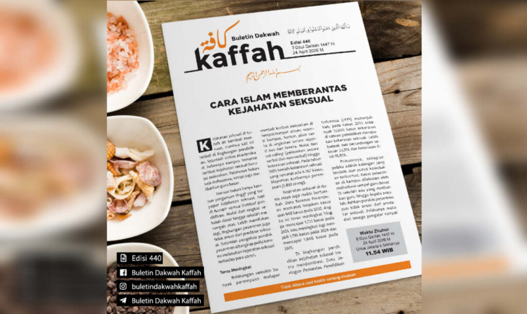 Buletin Kaffah Edisi 440 (7 Dzul Qa’dah 1447 H/24 April 2026 M). (Ilustrasi: Dok RUZKA INDONESIA)