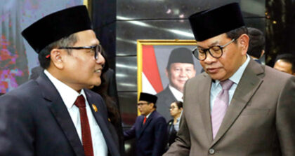 Ketua DPRD DKI Jakarta Suhud Alynudin dan Gubernur DKI Jakarta Pramono Anung. (Foto: Dok RUZKA INDONESIA)