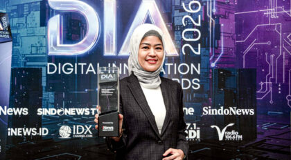 Penghargaan tersebut diterima langsung oleh Direktur Transformasi, Digitalisasi dan Sustainability Pertamina Patra Niaga, Tenny Elfrida, Jumat (22/05/2026). (Foto: Dok RUZKA INDONESIA)