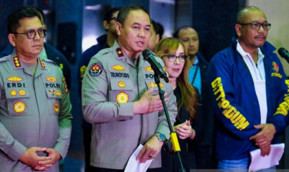 Karopenmas Divhumas Polri Brigjen Pol. Trunoyudo Wisnu Andiko (kedua kiri). (Foto: Humas Polri)