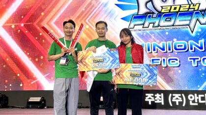 Tiga talenta muda Indonesia sukses mengharumkan nama bangsa pada ajang Pump It Up Dominion: Asia Pacific Tournament 2026 di Korea Selatan. (Foto: Time Zone Indonesia)