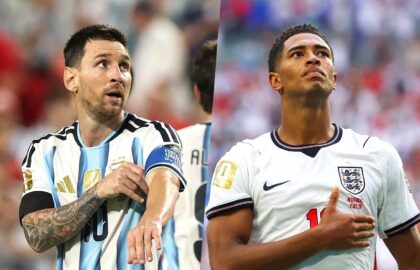 Lionel Messi dan Jude Bellingham. (Foto: REUTERS)