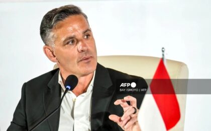 Pelatih timnas Indonesia, John Herdman. (Foto: AFP)