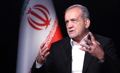 Presiden Iran, Masoud Pezeshkian. (Foto: Iranian Presidency/aa)