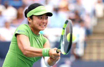 Alexandra Eala menjuarai turnamen WTA 500 setelah mengalahkan unggulan pertama Jessica Pegula pada final Mubadala DC Open di Washington, Amerika Serikat, Selasa (4/8/2026) WIB. (Foto: Emilee Chinn/Getty Images)
