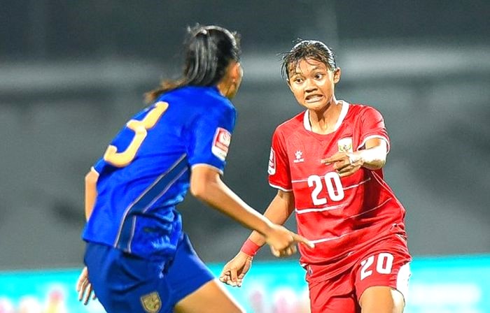Timnas putri U-16 Indonesia dikalahkan Thailand di laga final Piala Srikandi Merdeka 2026 di Supersoccer Arena, Kudus, Jawa Tengah, Minggu (23/8) malam. (Foto: Instagram Timnas Indonesia)