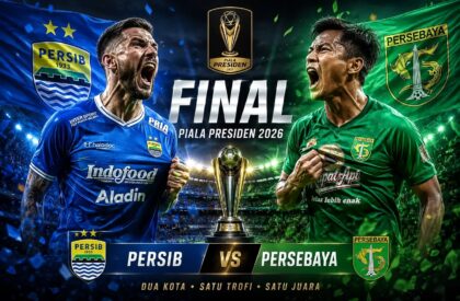Persib dan Persebaya akan bentrok di final Piala Presiden 2026, Kamis (5/8) malam. (Foto: dok.Persib Bandung)