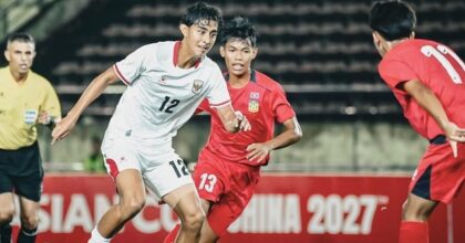 Timnas Indonesia U-20 mengalahkan Laos dengan skor 3-0 di New Laos National Stadium, Kamis (3/9/2026) malam. (Foto: Timnas Indonesia)