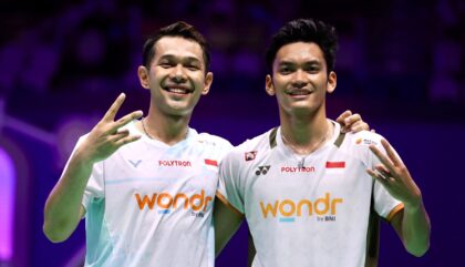 Ganda putra Indonesia, Fajar Alfian/Muhammad Shohibul Fikri. (Foto: PBSI)